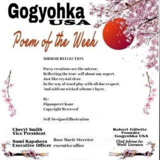 🏆Gogyohka Poem of the Week-DK’s poems have resonated with audiences worldwide earning recognition in the digital poetry forum GogyohkaUSA