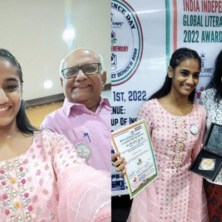 🏆Souvenir Medal on India’s 75th Independence Day-A token of appreciation from the MS Forum for contributions to literary excellence on a national scale