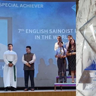 🏆Special Achiever Award-7th SAINIOST Recognition from Mt. Saint's Mary School reflects the nurturing environment that has nurtured my poetic growth